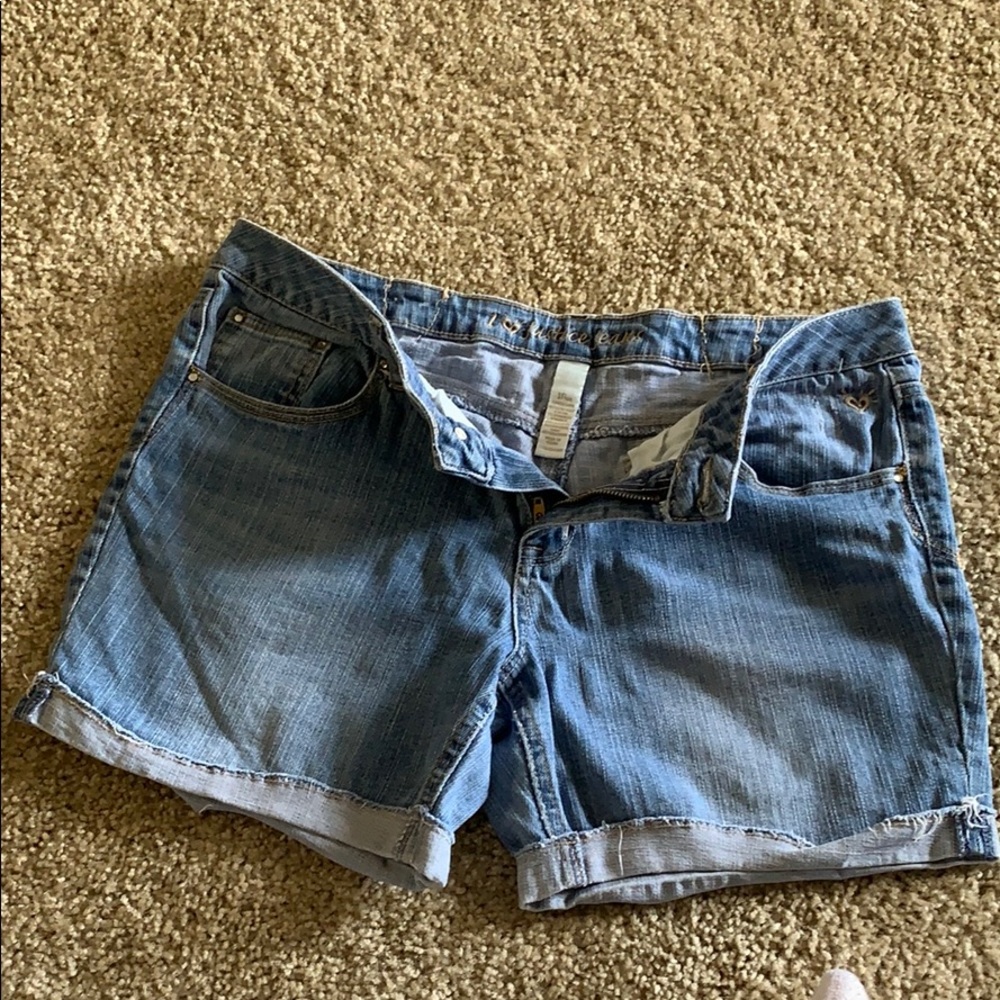 Justice Girls Mini Denim Blue Short Size 16.5